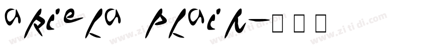 Ariela Plain字体转换